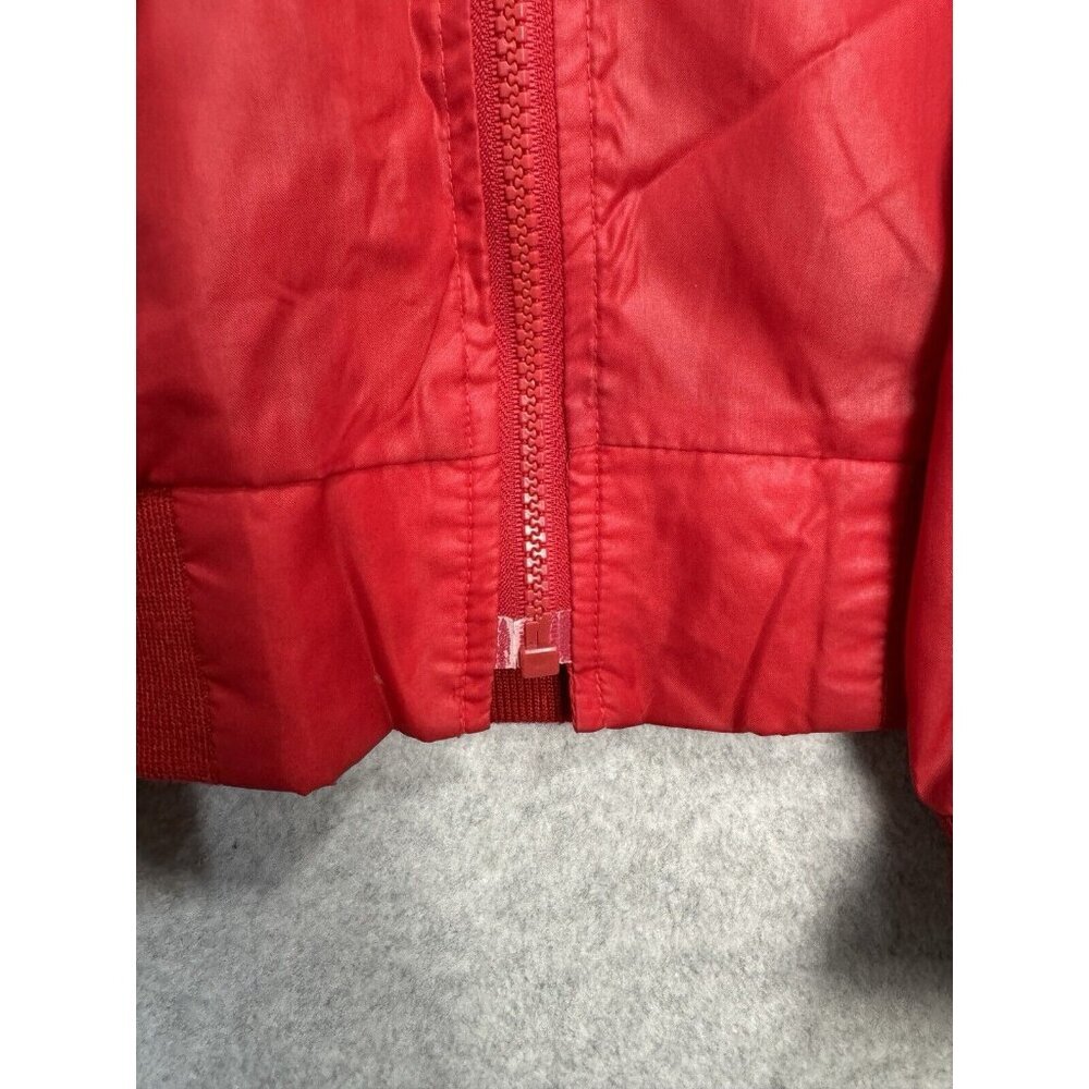 VTG Sawgrass Florida Golf‎ Country Club Rain Jacket M Izod Red Packable Hood EUC - Picture 3 of 16
